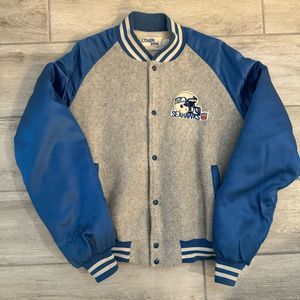 RARE Seattle Seahawks chalk line jacket men’s large ￼